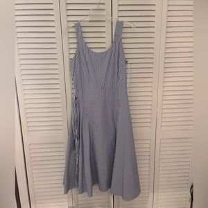 Danny and Nicole Blue Striped Dress Size 8
